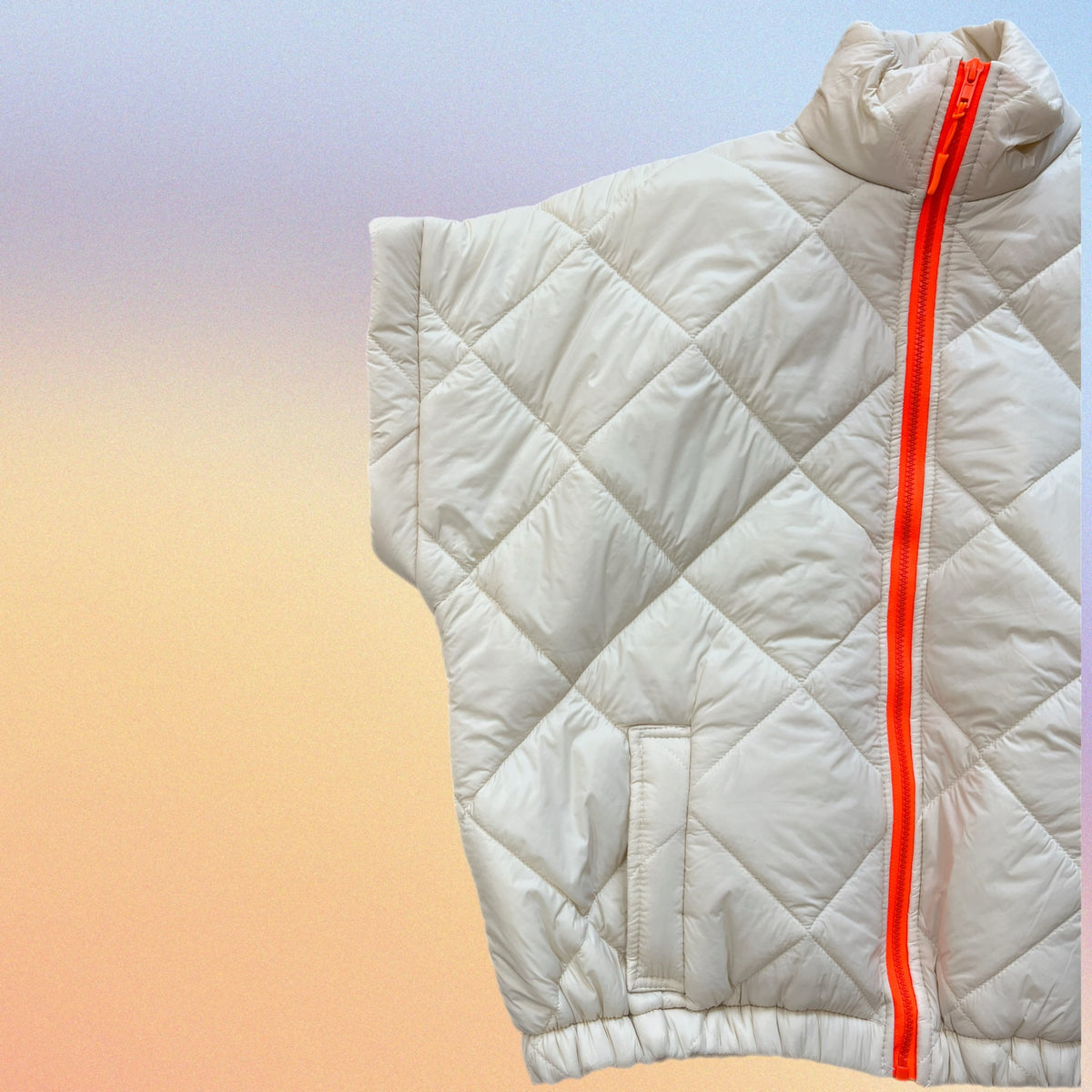 Gilet MAYA crema/fluo