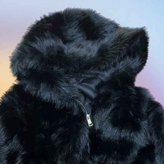 Pelliccia Snoopy nera