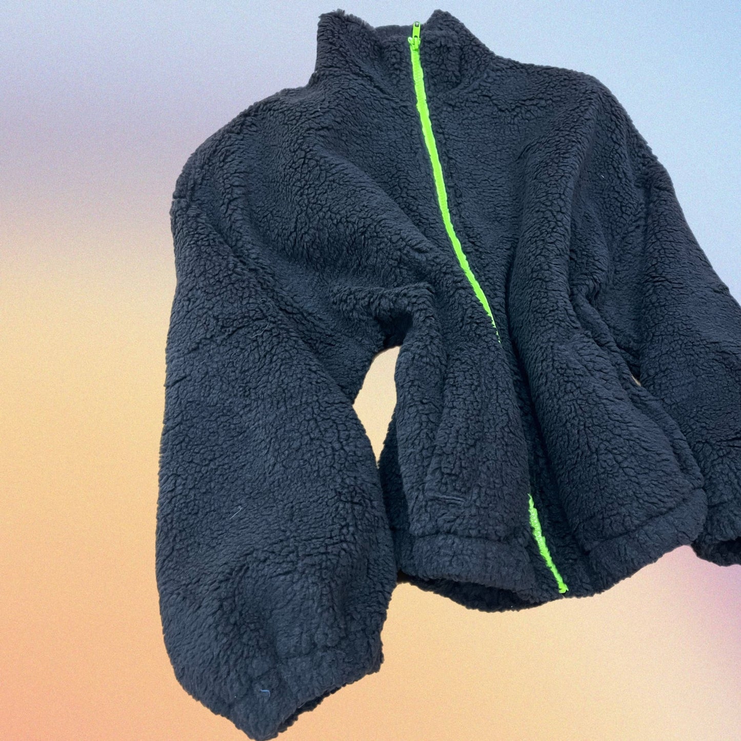 Bomber Teddy nero/giallo fluo