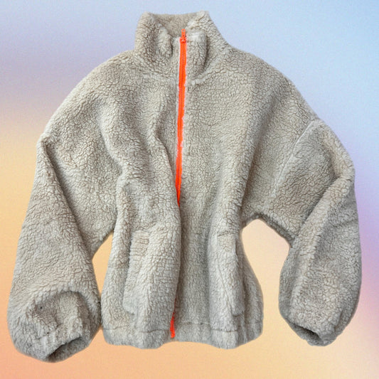 Bomber TEDDY beige/arancio