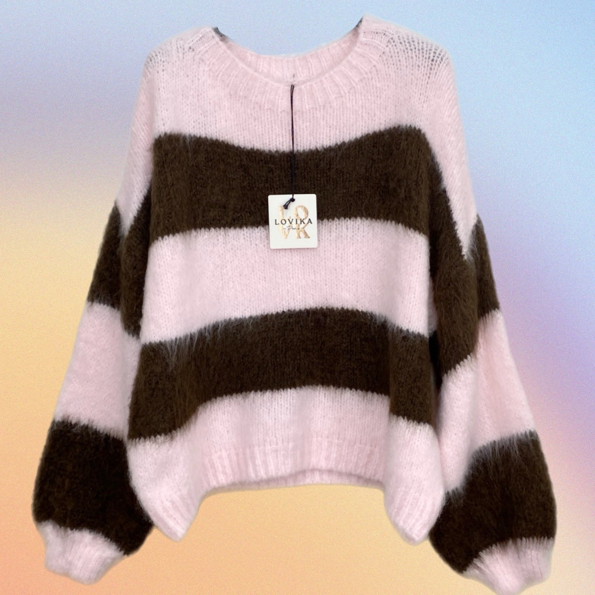 Pull LORELAI rosa/marrone