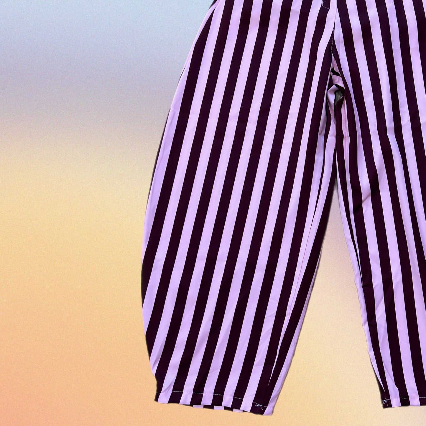 Pantalone RIGHE ballon rosa/bordeaux