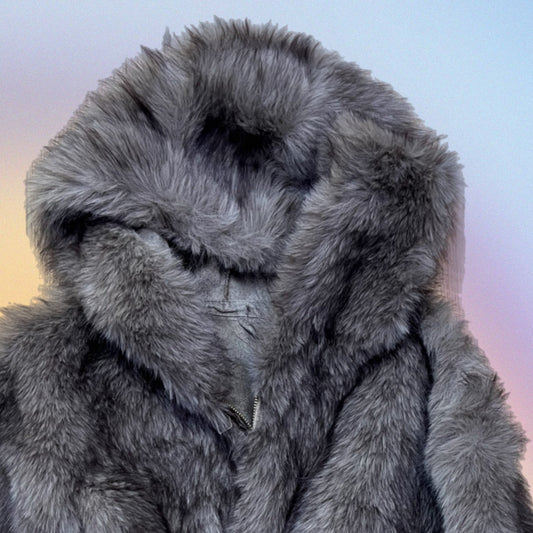 Pelliccia Snoopy antracite