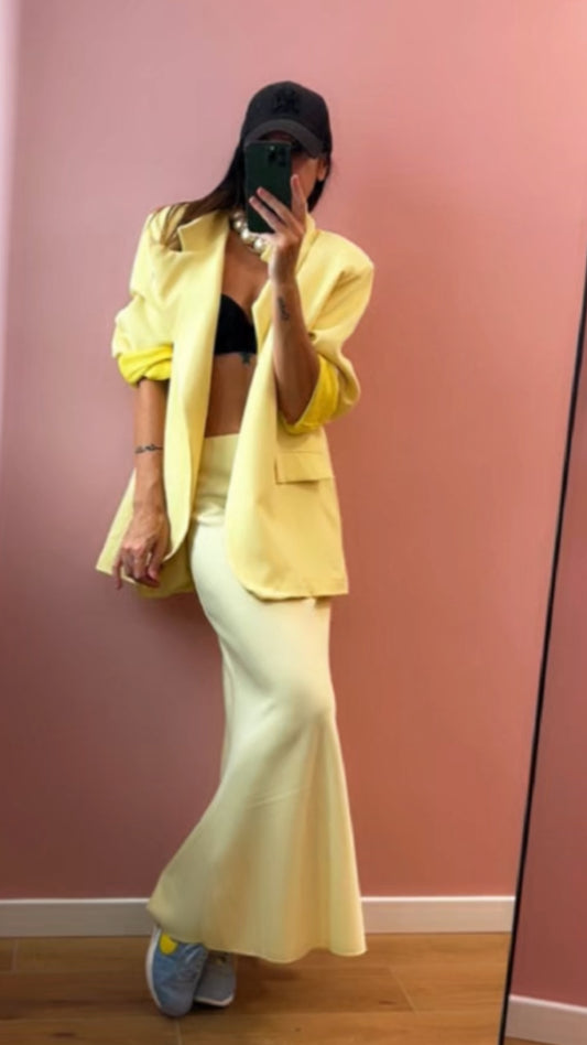 Blazer CHIC giallo pastello