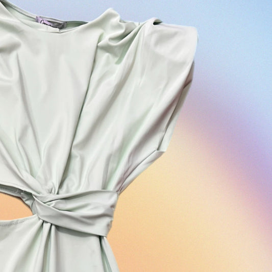 Abito CUT-OUT menta