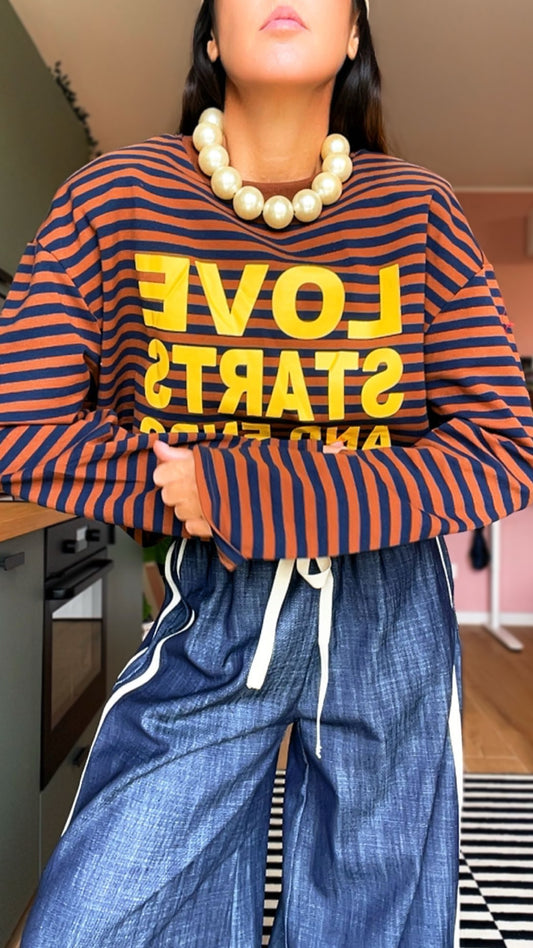 T-shirt oversize “LOVE”