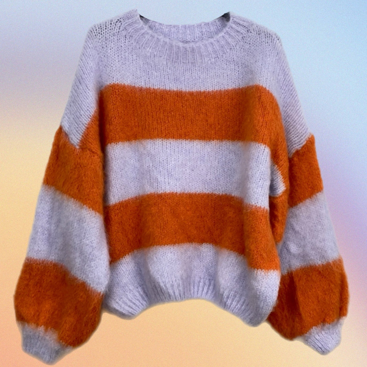 Pull LORELAI lilla/arancio