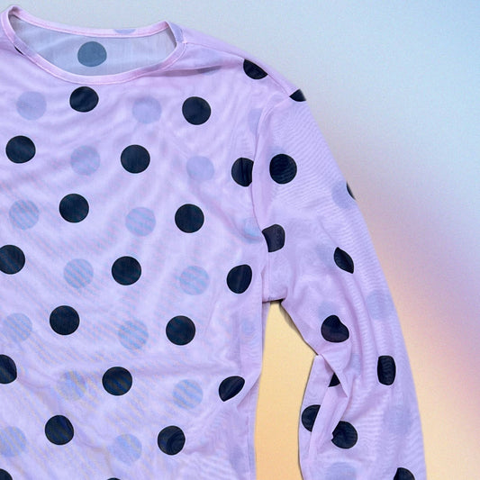 Blusetta CARRIE rosa/nero