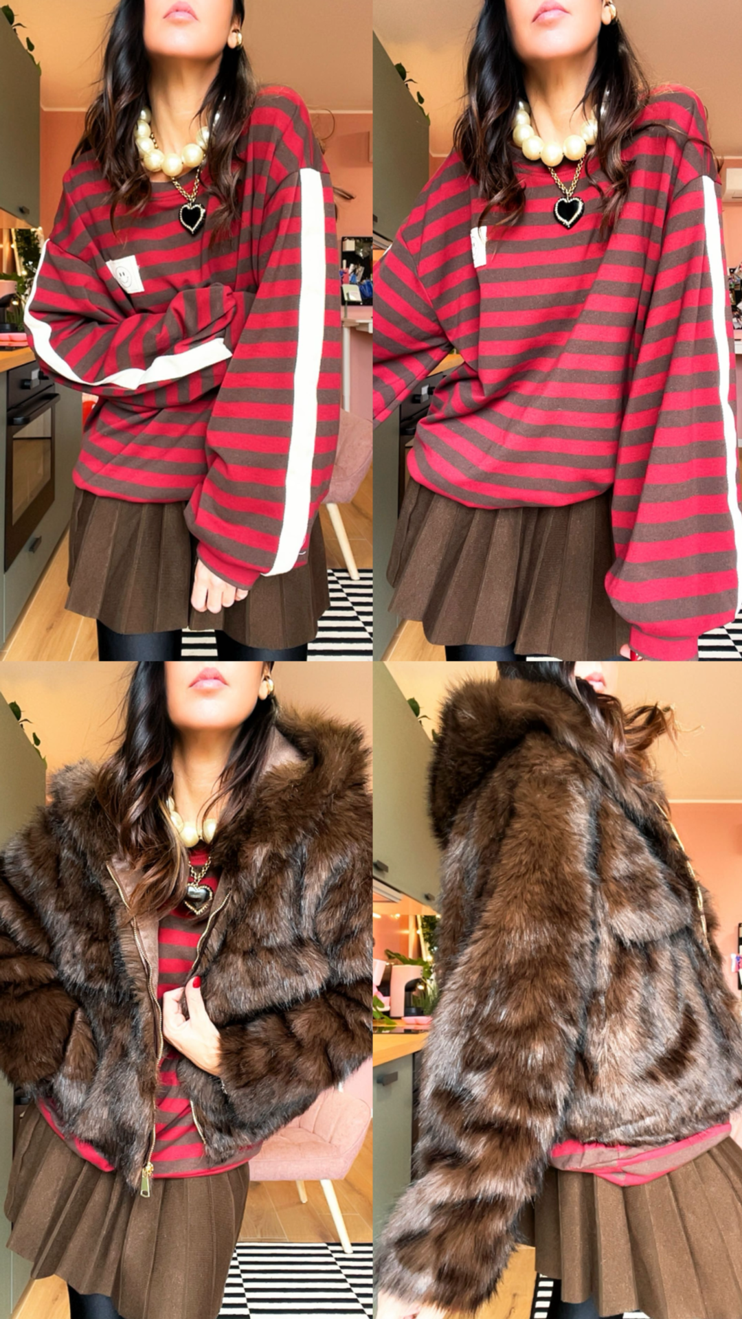 Pelliccia Snoopy cioccolato