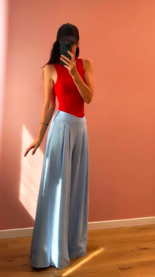 Pantalone PENELOPE azzurro
