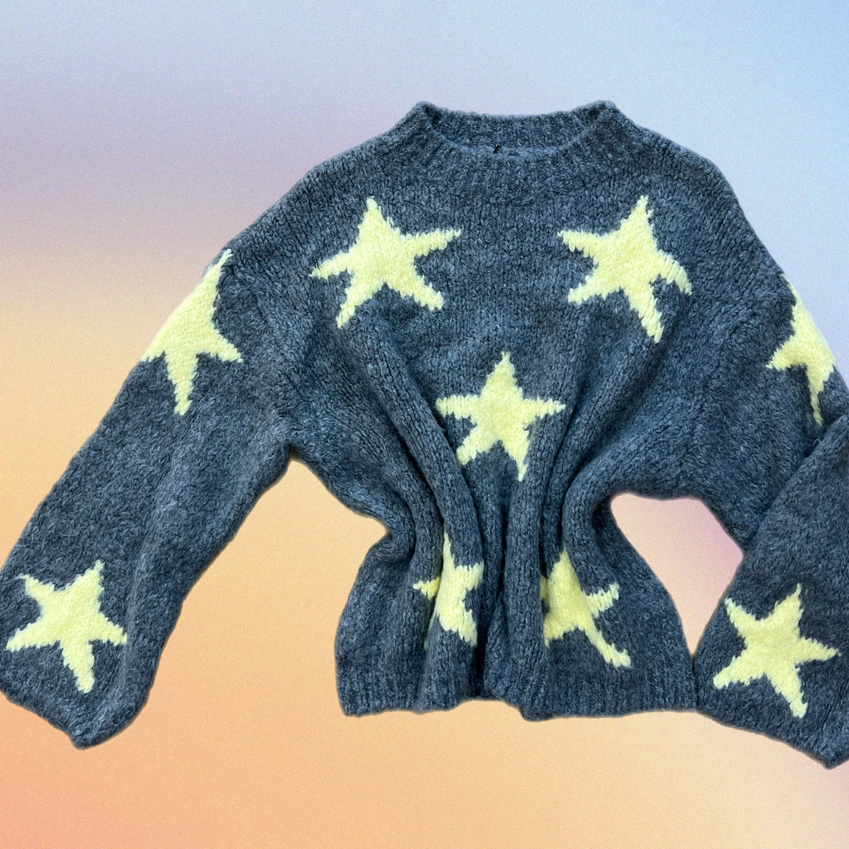 Pull RORY stelle grigio/giallo
