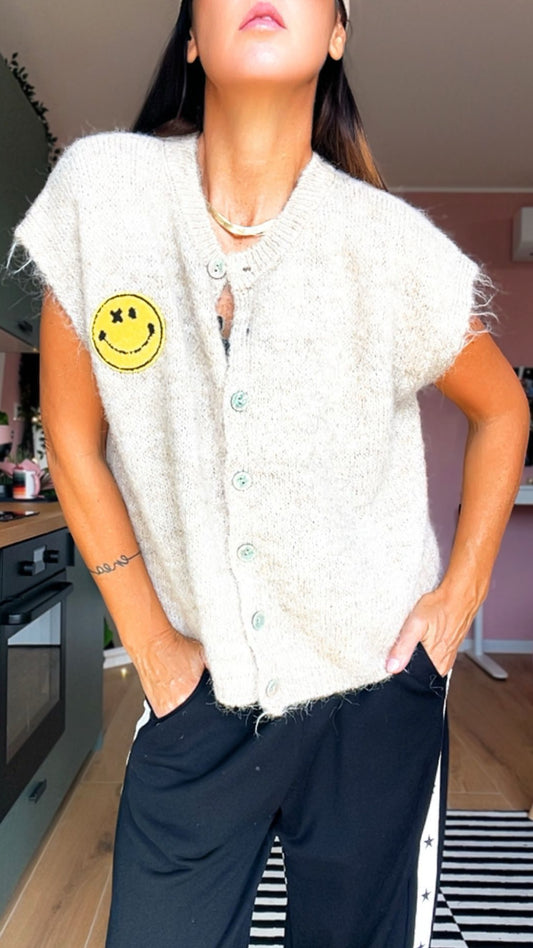 Gilet SMILE color beige