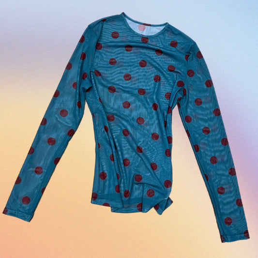 Blusetta CARRIE ottanio/rosso