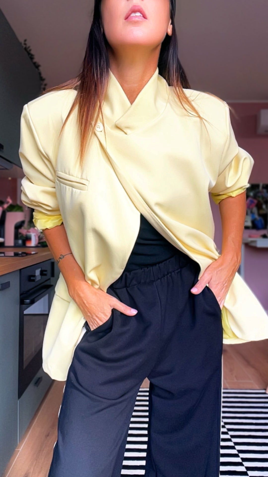 Blazer CHIC giallo pastello