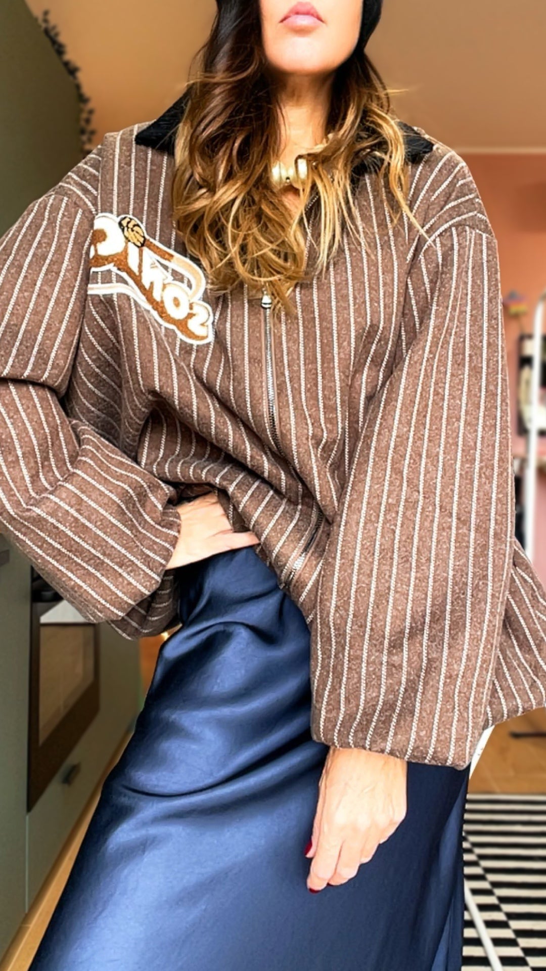 Cappotto coach “SONICS”marrone