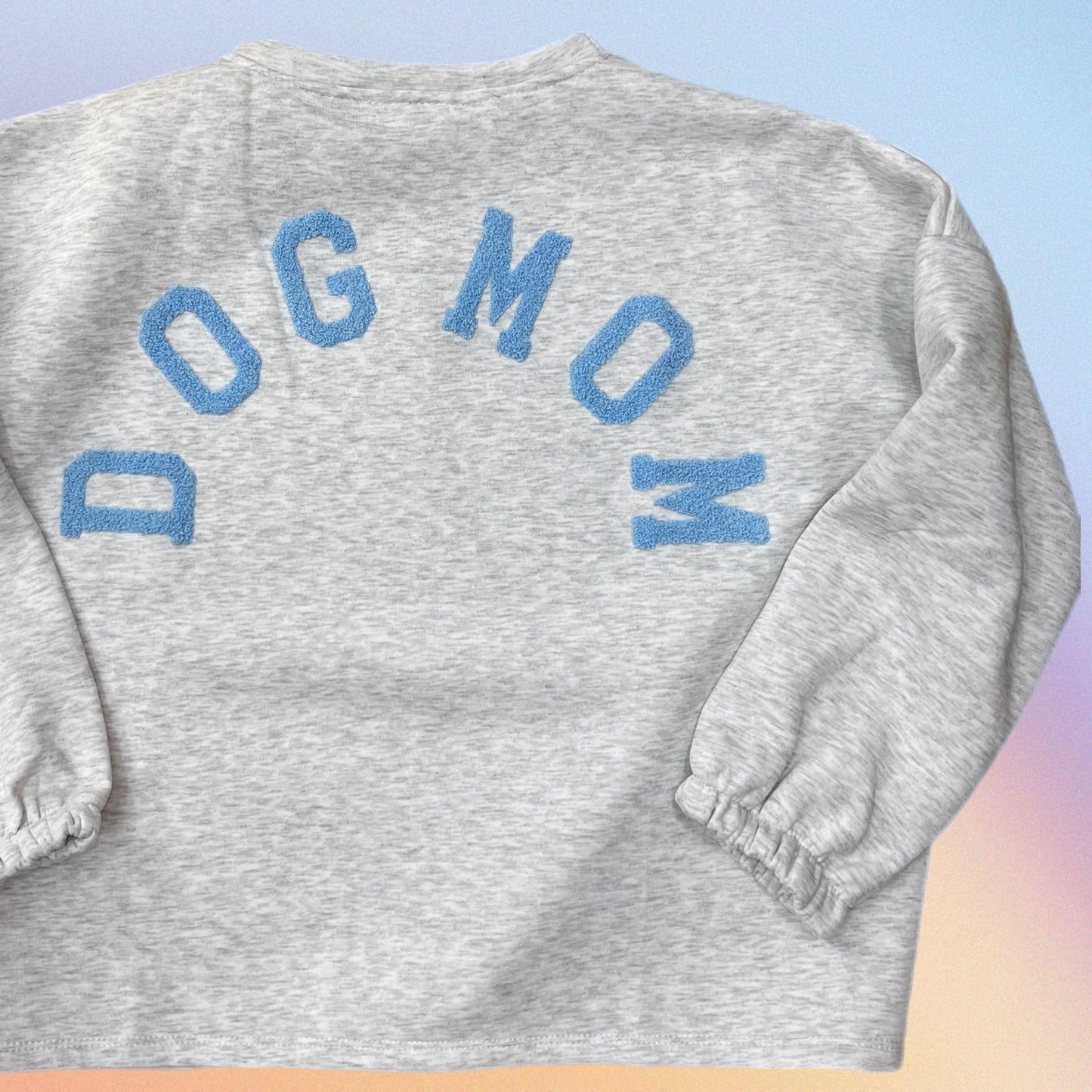 Felpa DOG MOM azzurro