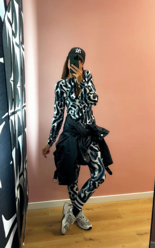Leggings Eco zebrato