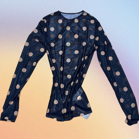 Blusetta CARRIE nero/beige