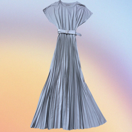 Abito Cecilia grigio ghiaccio