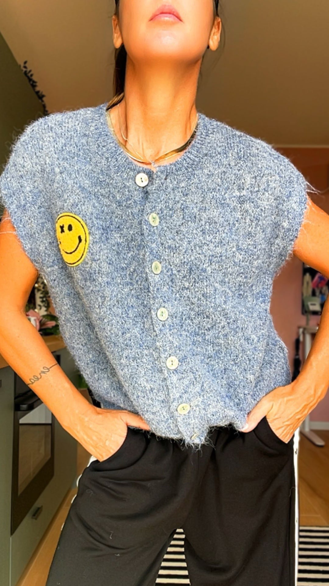 Gilet SMILE color jeans