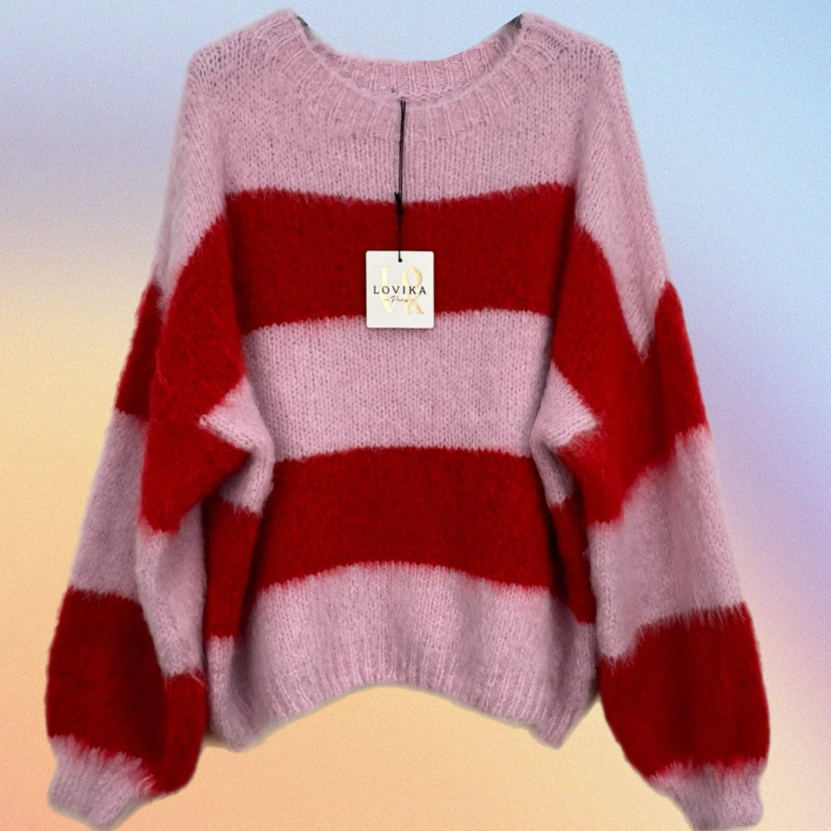 Pull LORELAI rosa/rosso