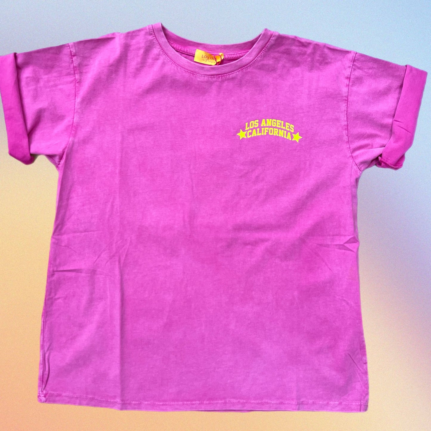 Tshirt L.A. 91 fucsia
