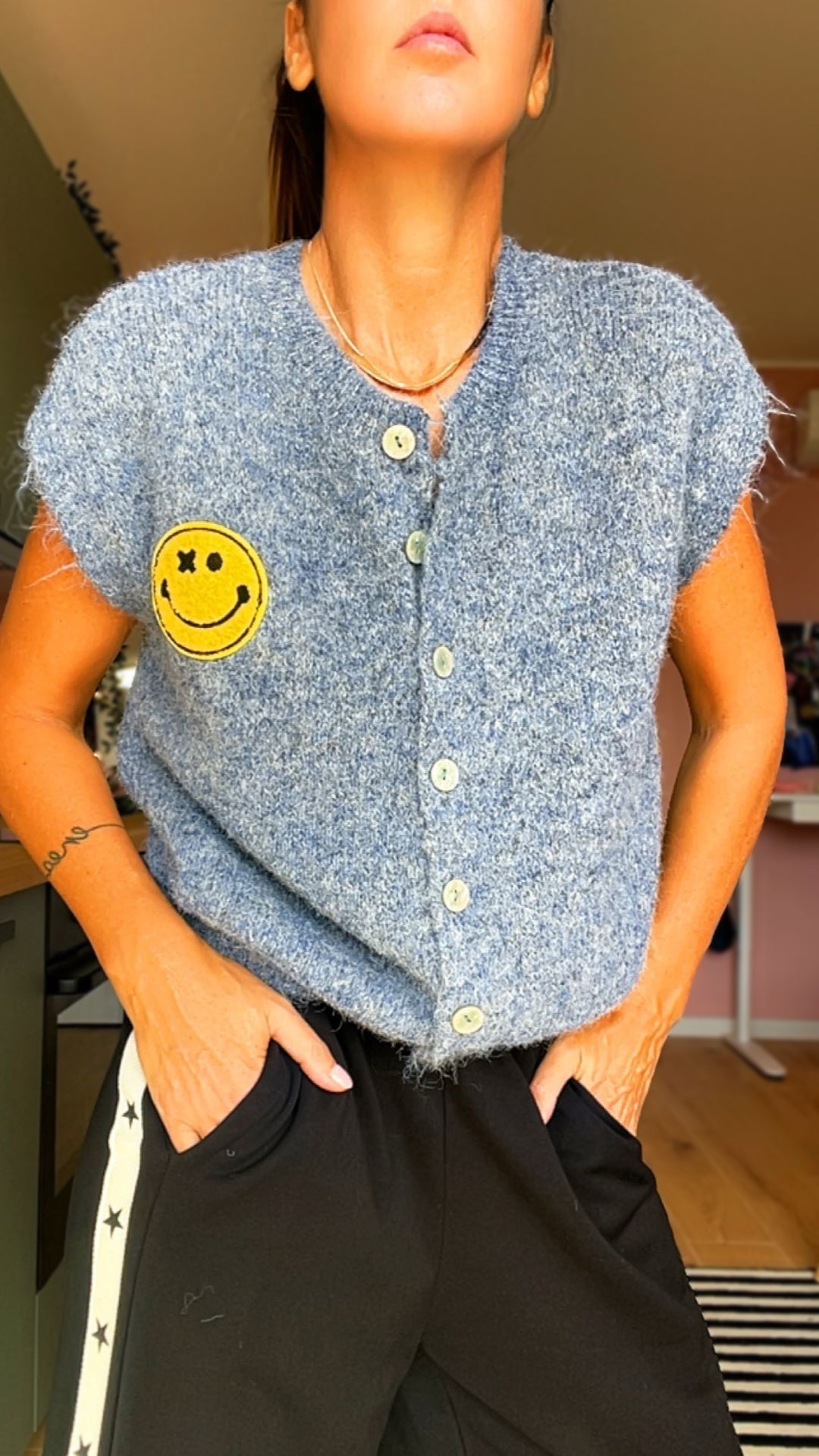 Gilet SMILE color jeans
