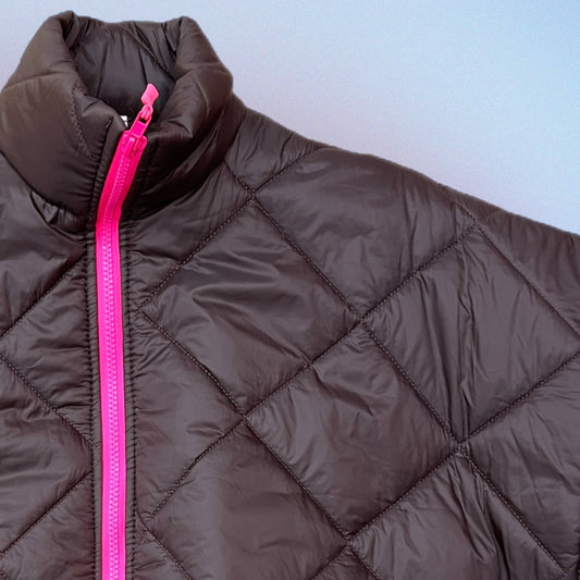 Gilet MAYA brown/fucsia