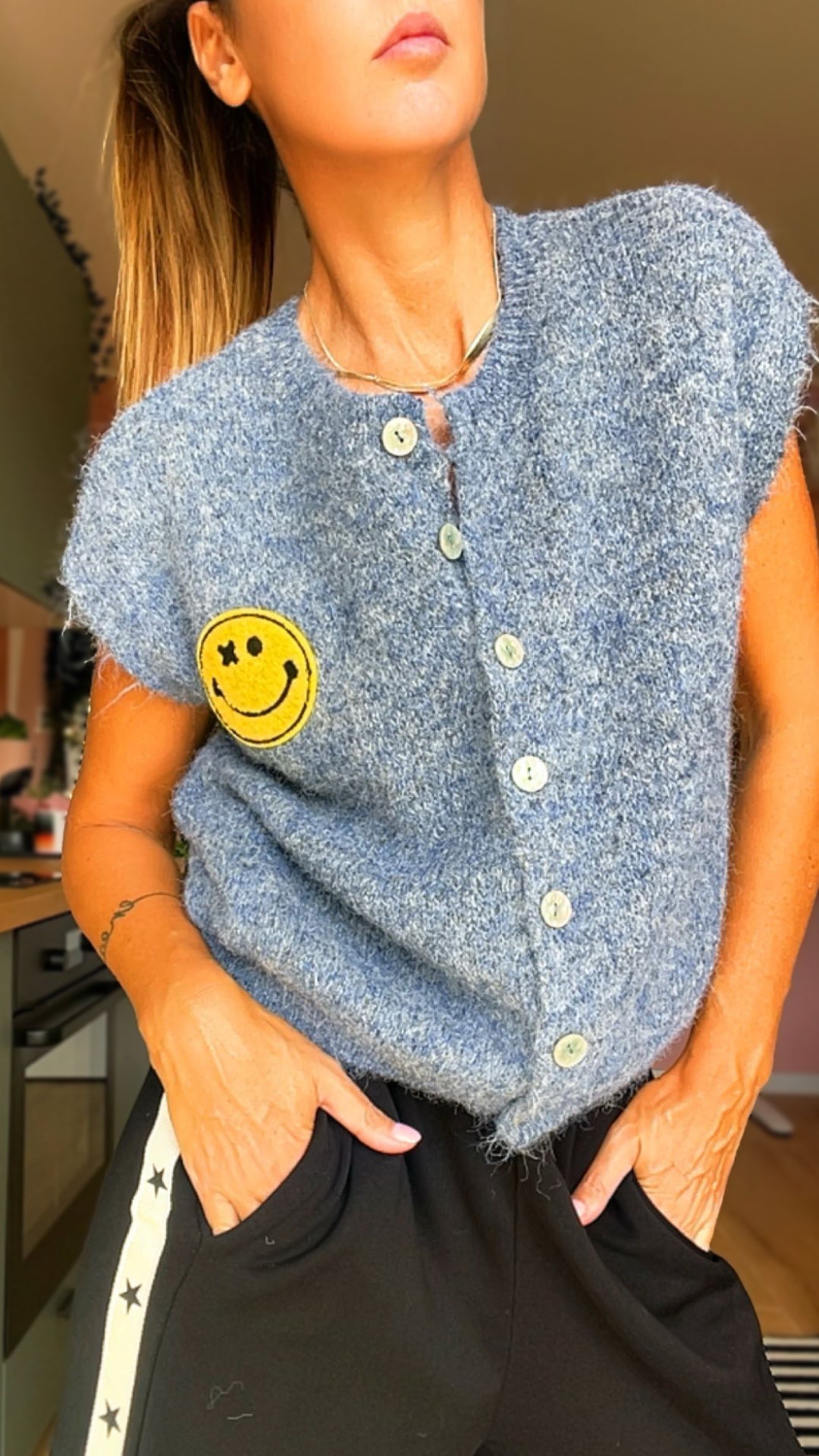 Gilet SMILE color jeans