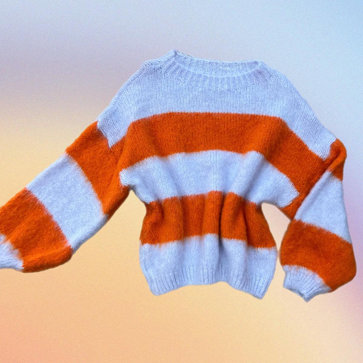 Pull LORELAI lilla/arancio