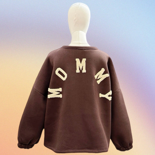 Felpa “MOMMY” cioccolato