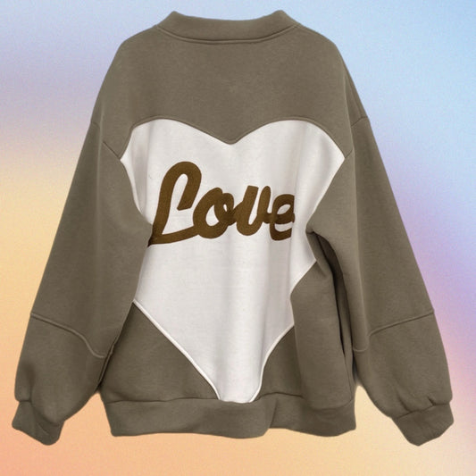 Felpa oversize “CUORE” talpa