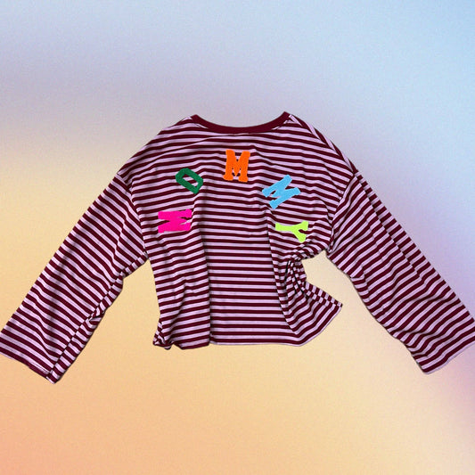 Blusetta MOMMY bordeaux/rosa