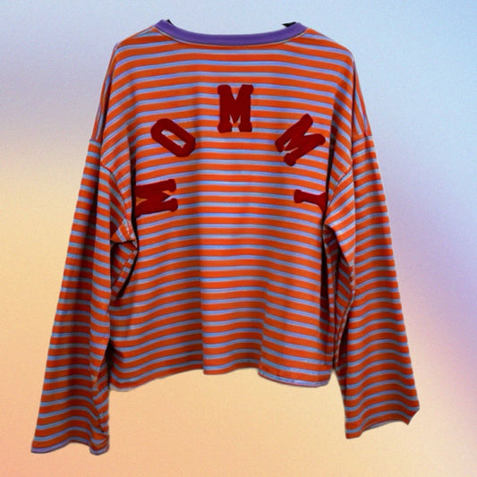 Blusetta MOMMY arancio/viola