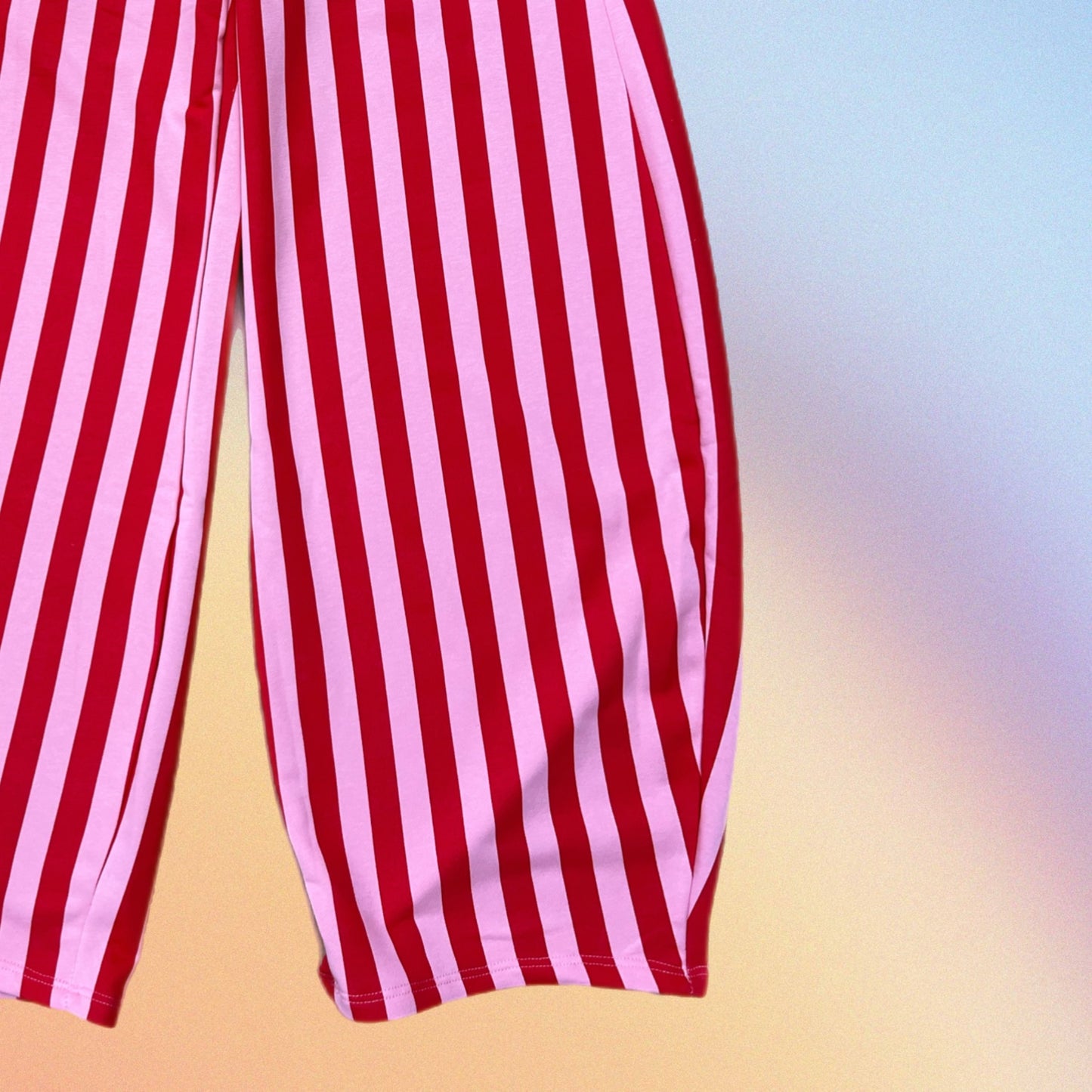 Pantalone POHÊME rosa/rosso
