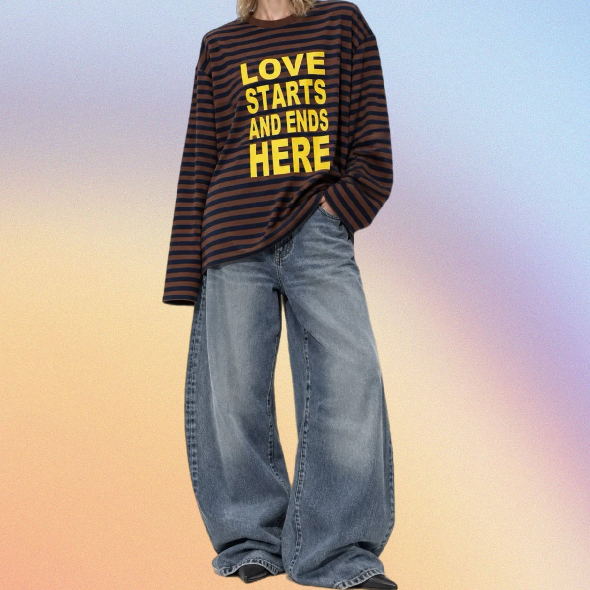 T-shirt oversize “LOVE”