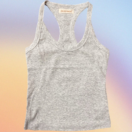 Canottiera PARIS grigio melange