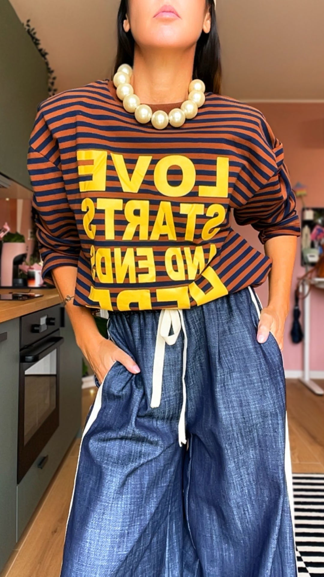 T-shirt oversize “LOVE”