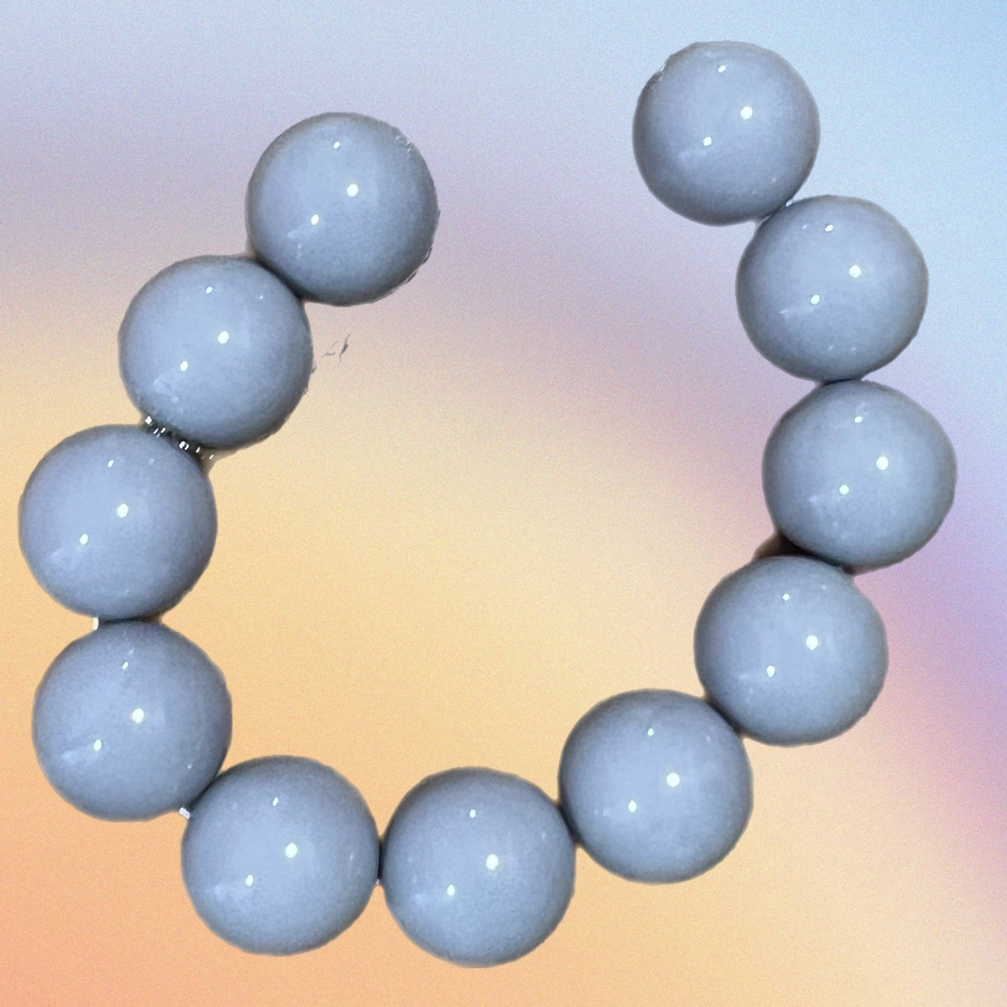 Collana PERLE big grigio
