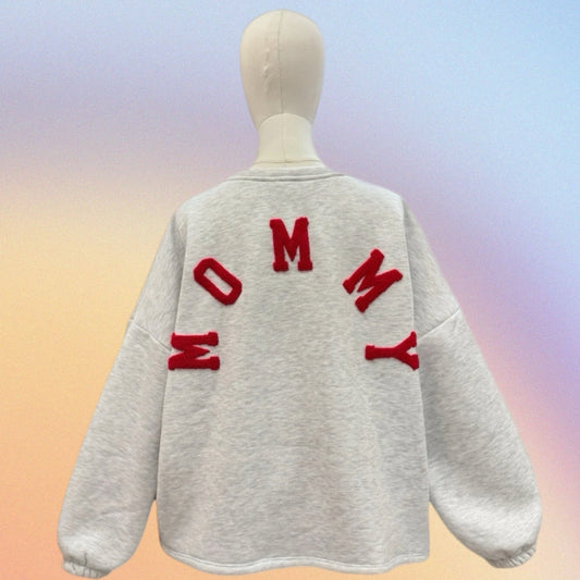 Felpa MOMMY rosso