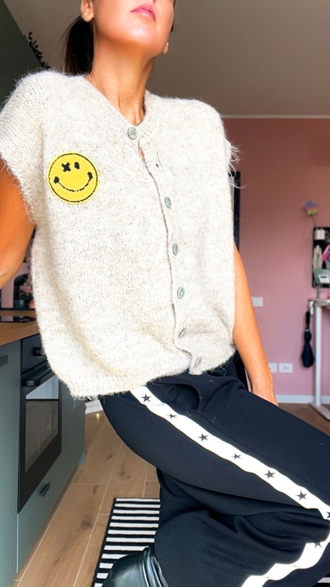 Gilet SMILE color beige