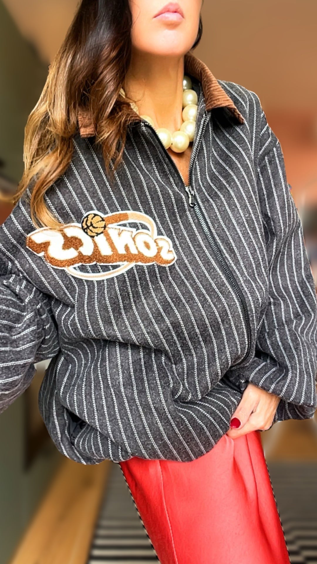 Cappotto coach “SONICS” nero