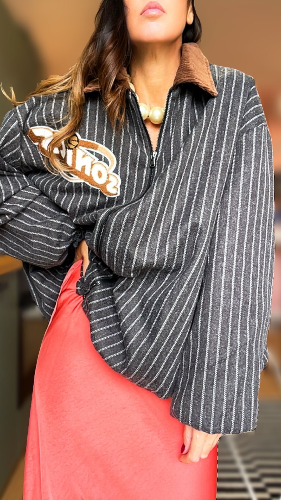 Cappotto coach “SONICS” nero