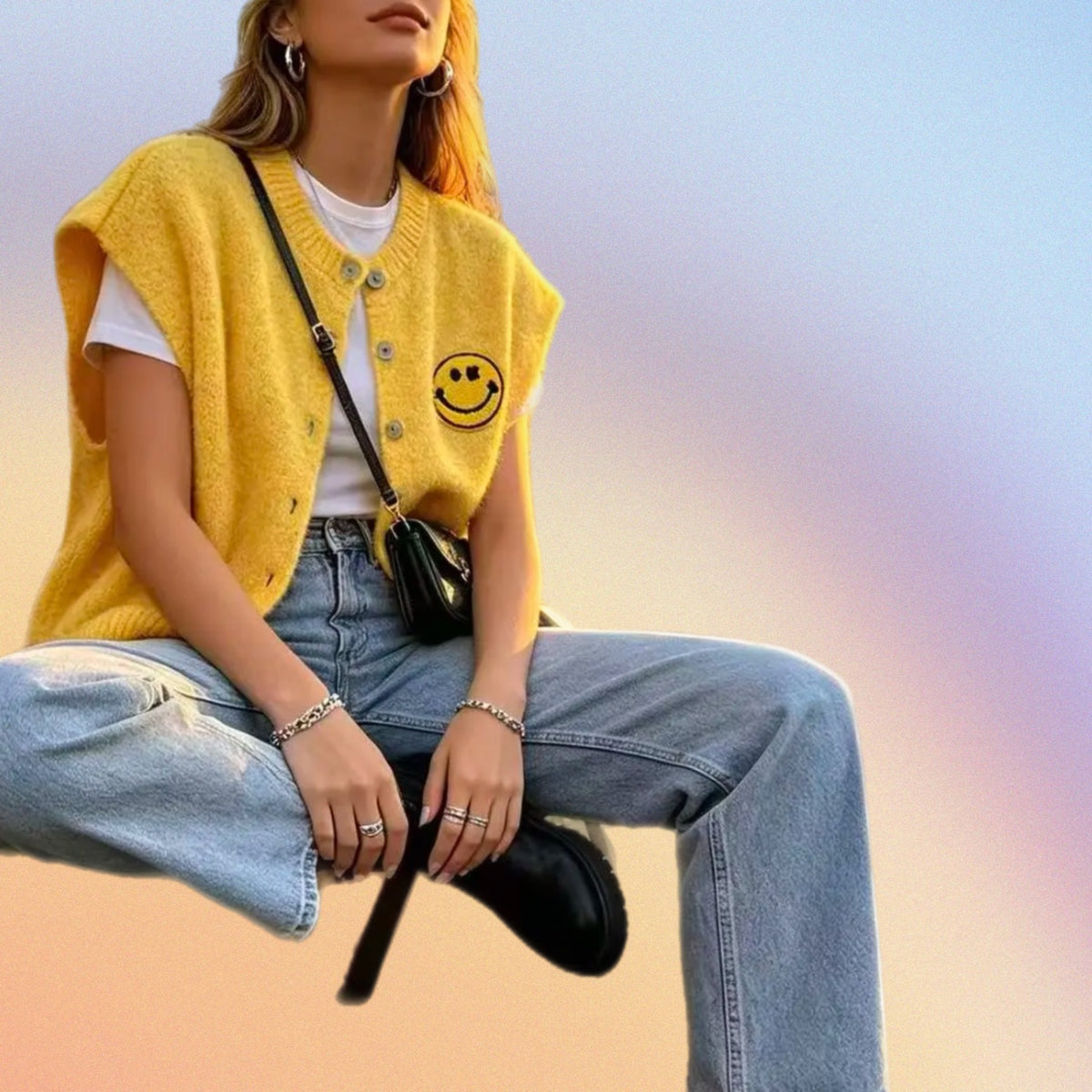 Gilet SMILE giallo