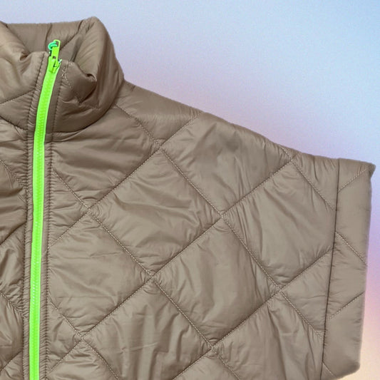 Gilet MAYA beige/giallo fluo