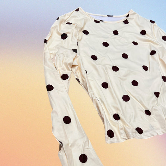 Blusetta POLLY giallo/marrone