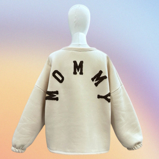 Felpa “MOMMY” crema