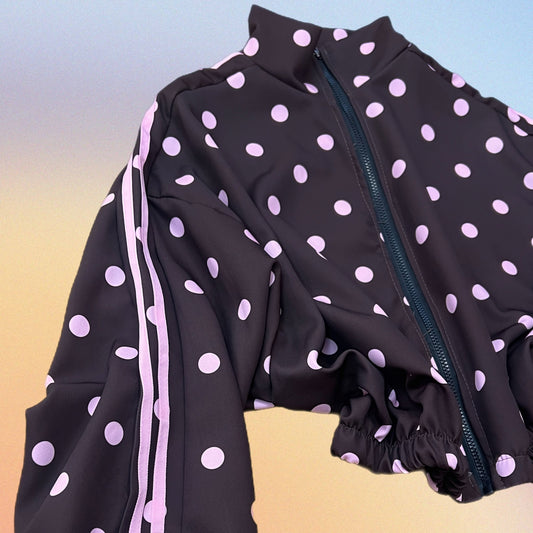 Felpa zip MISSY marrone