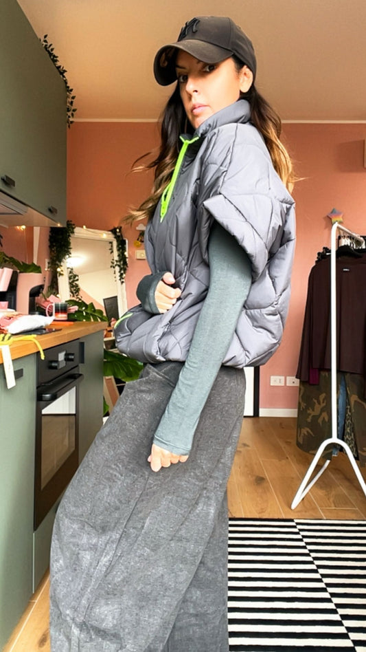 Gilet MAYA grigio/fluo