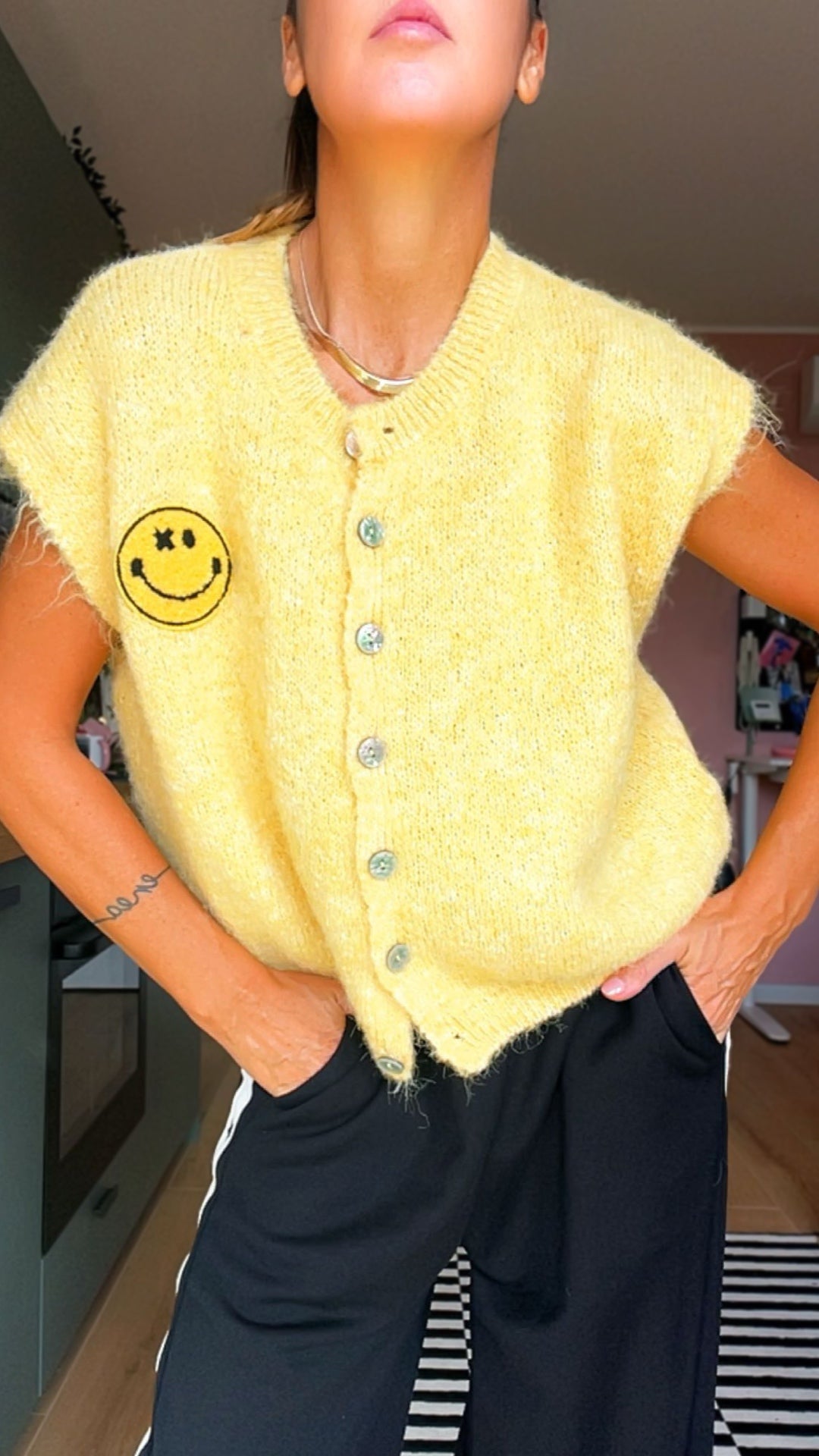 Gilet SMILE giallo